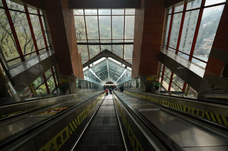 Eskalator gunung di China