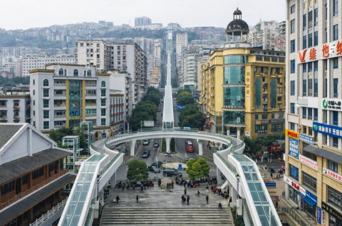 Eskalator gunung di China