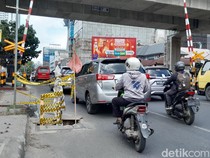 Penutup Drainase Rusak di Jalan HM Yamin Medan, Warga Ngeluh Ban Pecah