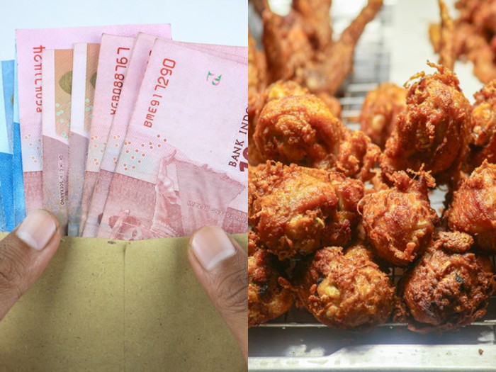 Ilustrasi ayam goreng.