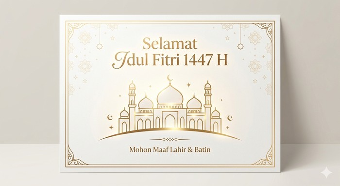 Kartu Ucapan Idul Fitri 2026