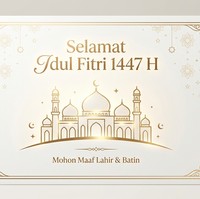 40 Ucapan Selamat Idul Fitri 2026 untuk Kartu & Bingkisan Lebaran