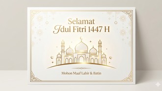 40 Ucapan Selamat Idul Fitri 2026 untuk Kartu & Bingkisan Lebaran