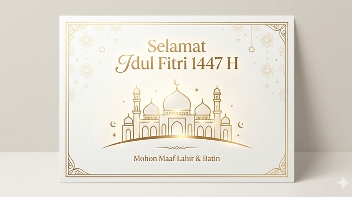 Kartu Ucapan Idul Fitri 2026