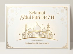 40 Ucapan Selamat Idul Fitri 2026 untuk Kartu & Bingkisan Lebaran