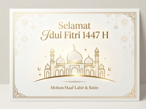 40 Ucapan Selamat Idul Fitri 2026 untuk Kartu & Bingkisan Lebaran