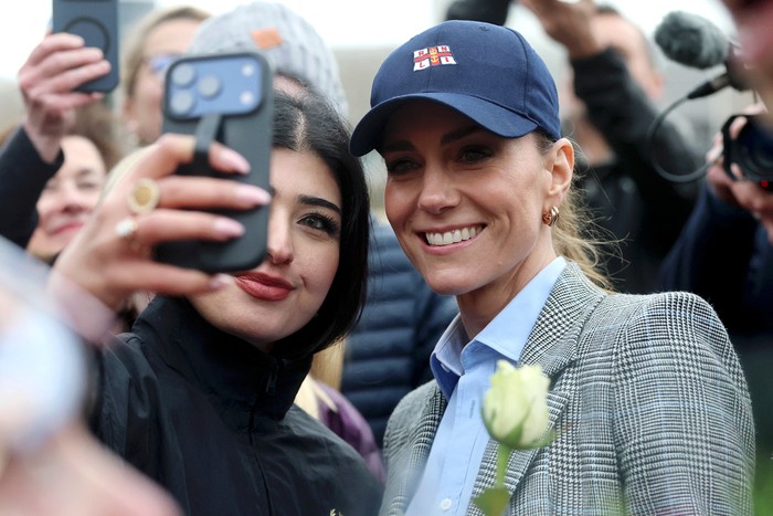 LONDON, ENGLAND - MARCH 12: Prince William, Prince of Wales and Catherine, Princess of Wales during their visit to the RNLI Tower Station on March 12, 2026 in London, England.   Chris Jackson/Pool via REUTERS