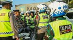 Motor Senyum TNI-Polri Siap Layani Pemudik di Tol dan Rest Area Km 57
