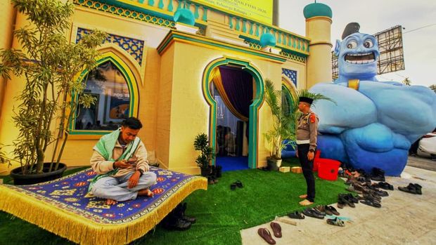 Polres Bogor Sulap Pos Terpadu Gadog dengan Nuansa Timur Tengah