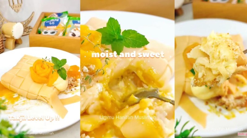 Resep Ketupat Pancake Mango Mooochii Pudding yang Lembut