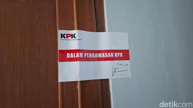 Ruangan Sekda Cilacap yang disegel dalam OTT KPK pada Jumat (13/3/2026).