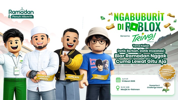 Kajian Roblox bersama detikcom memasuki hari terakhirnya. Namun untuk tantangan dan hadiah yang disiapkan masih sama.
