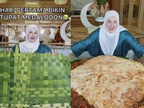 Gokil! Tasyi Athasyia Bikin Ketupat Megalodon Pakai Lauk Semur