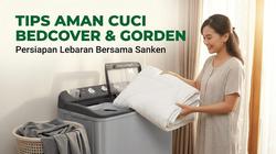 Tips Mencuci Bedcover dan Gorden Besar di Mesin Cuci Jelang Lebaran