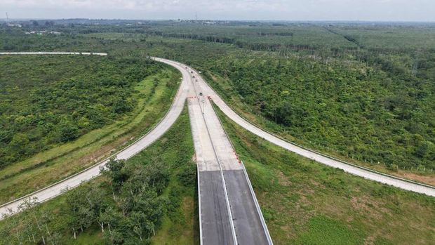 Tol Palembang–Betung Seksi Kramasan–Pangkalan Balai resmi beroperasi fungsional. (Dok. Hutama Karya)