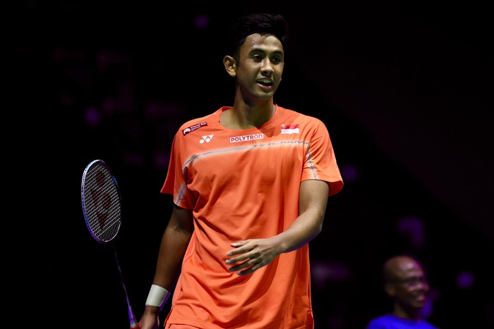 Alwi Farhan saat berlaga di Swiss Open 2026.
