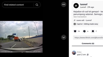 Detik-detik Daihatsu Xenia Hantam Bokong Truk: Kap Terbang-Terguling