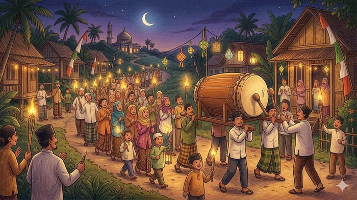 Lafal takbiran Idul Fitri Idul Fitri lengkap bahasa Arab, latin, dan artinya