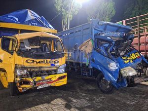 2 Truk Adu Banteng di Bondowoso, Suami-Istri Tewas Anak Luka Parah