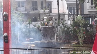 Patung Fatmawati Hamil Guntur Soekarnputra Jadi Ikon Taman Bendera Pusaka