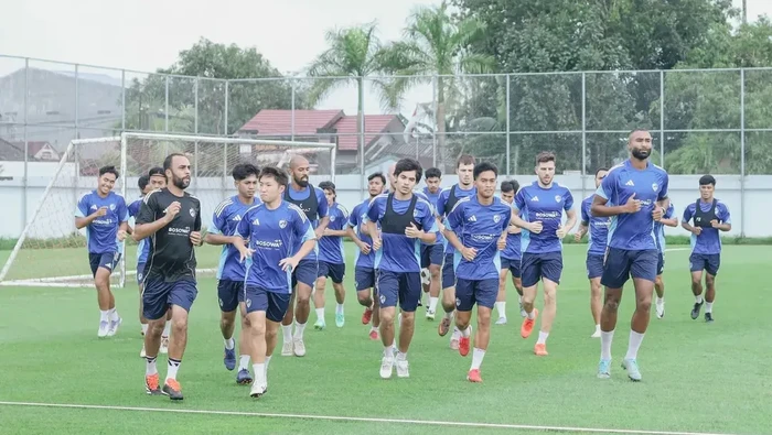 PSM Makassar menggelar latihan di Stadion Kalegowa sebelum memasuki libur Lebaran.