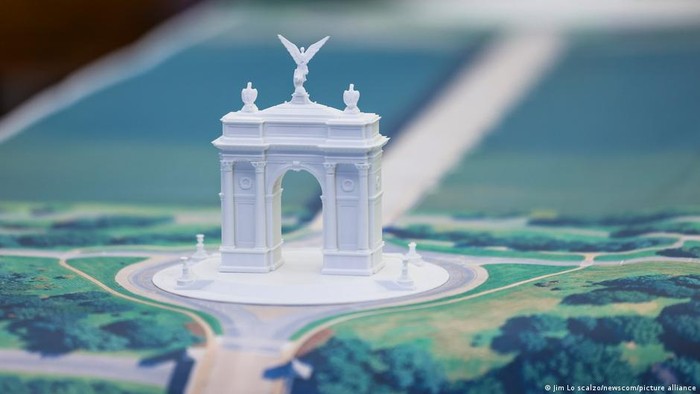 Rencana pembangunan Independence Arch di Washington DC harus mendapat persetujuan dari Kongres dan Otoritas Penerbangan Federal (Jim Lo scalzo/newscom/picture alliance)
