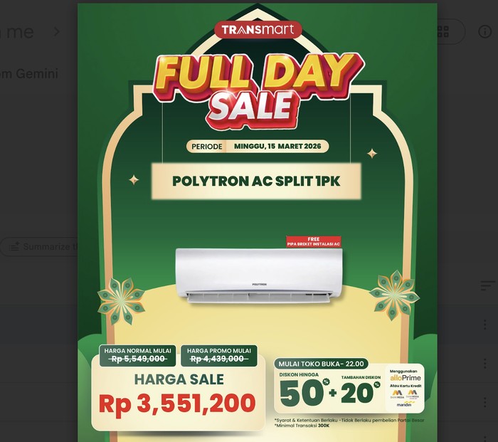 Transmart Full Day Sale