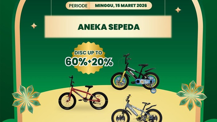 Transmart Full Day Sale aneka sepeda