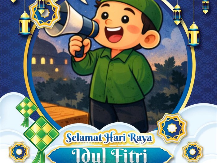 Twibbon Idul Fitri 2026 terbaru dan gratis.