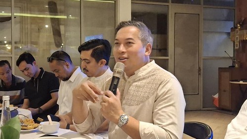 Direktur Network & Retail Funding BTN Rully Setiawan saat diskusi bersama media di Denpasar, Bali pada Minggu (15/3/2026). (Fabiola Dianira)