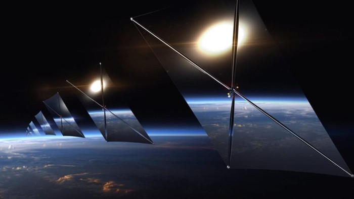 Ilustrasi konstelasi satelit Reflect Orbital