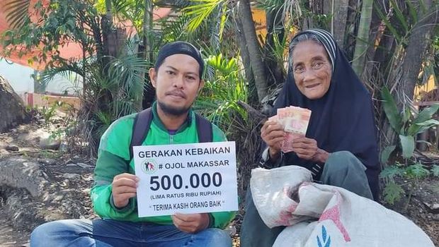 Irwan Rewa Dg. Kompo (35), pengemudi ojol yang jadi harapan masyarakat prasejahtera.