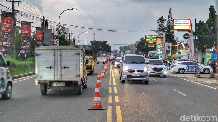 Kondisi arus mudik di Nagreg
