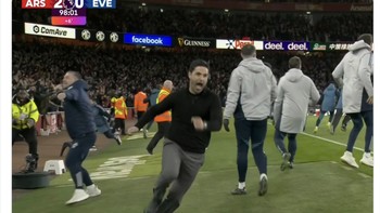 Namun meme ini mengingatkan bahwa Mikel Arteta harus diperingatkan agar tidak lengah karena masih ada cukup banyak laga. Foto: X.com