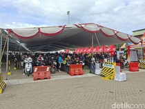 Pemudik Motor di Pelabuhan Ciwandan Hari Ini Lebih Ramai dari Kemarin