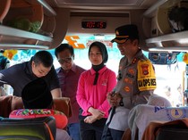 Polres Gianyar Berangkatkan 113 Pemudik ke Jatim