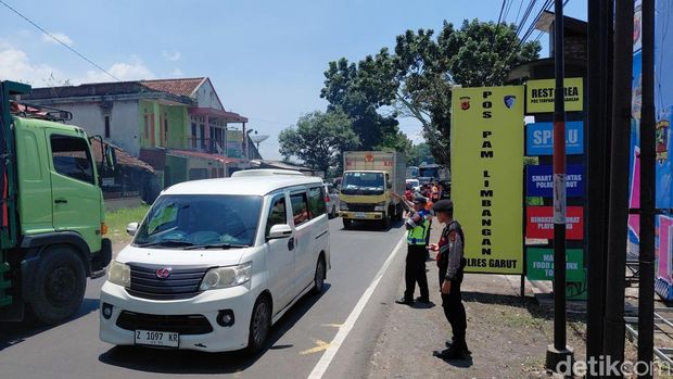 Pemudik di Limbangan Garut