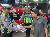 Truk Sumbu 3 Padati Jalur Denpasar-Gilimanuk, Polisi Gencarkan Sosialisasi
