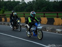 Potret Pejuang Mudik Motor demi Lebaran di Kampung Halaman