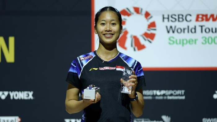Putri Kusuma Wardani jadi runner-up Swiss Open 2026.
