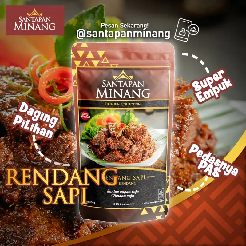 Rendang kemasan.