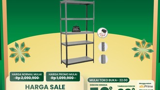 Buruan ke Transmart Full Day Sale, Beli Rak Besi Jadi Semurah Ini