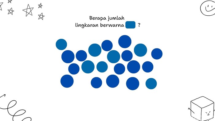 Ada Dua Warna Lingkaran di Gambar Ini, Berhasil Menghitung yang Diminta Berarti Jago