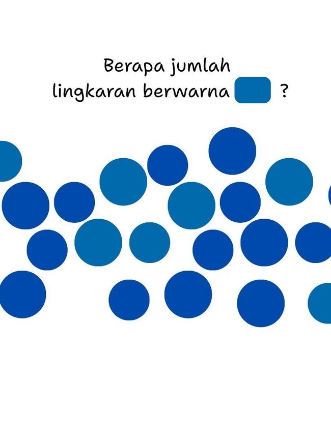 Ada Dua Warna Lingkaran di Gambar Ini, Berhasil Menghitung yang Diminta Berarti Jago