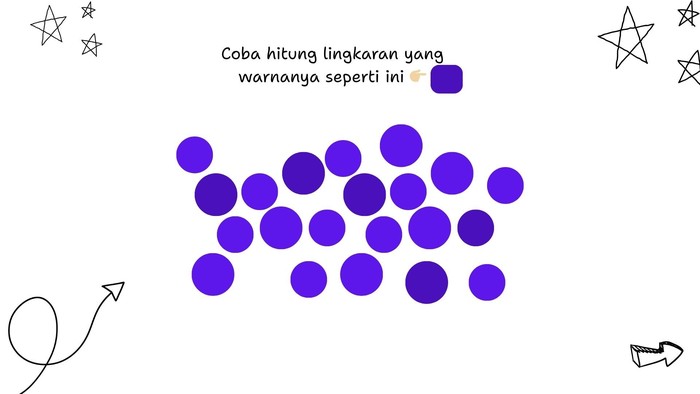 Ada Dua Warna Lingkaran di Gambar Ini, Berhasil Menghitung yang Diminta Berarti Jago
