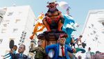 Festival Fallas Hadirkan Patung Satir Tokoh Dunia di Valencia