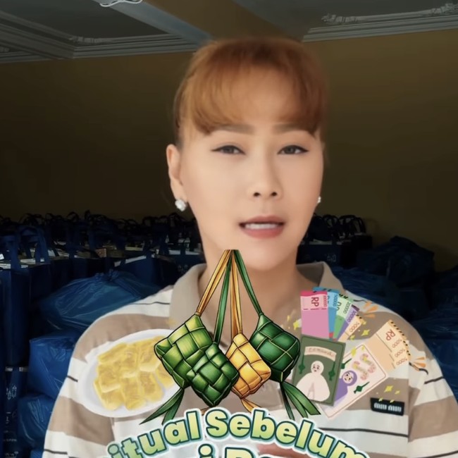 Momen Inul Daratista Gelar Ritual Berbagi Jelang Lebaran di Kampung Halaman