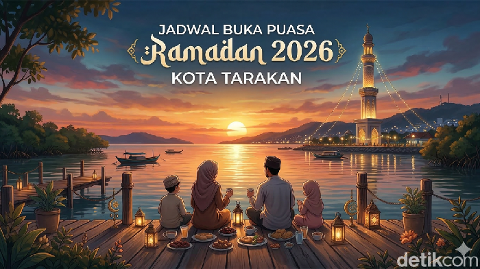 Jadwal buka puasa Tarakan. (Gemini AI)