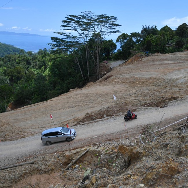 Jalan Longsor Tapanuli Tengah Belum Bisa Dilalui Pemudik Lebaran