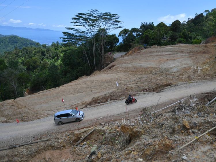 Jalan Longsor Tapanuli Tengah Belum Bisa Dilalui Pemudik Lebaran